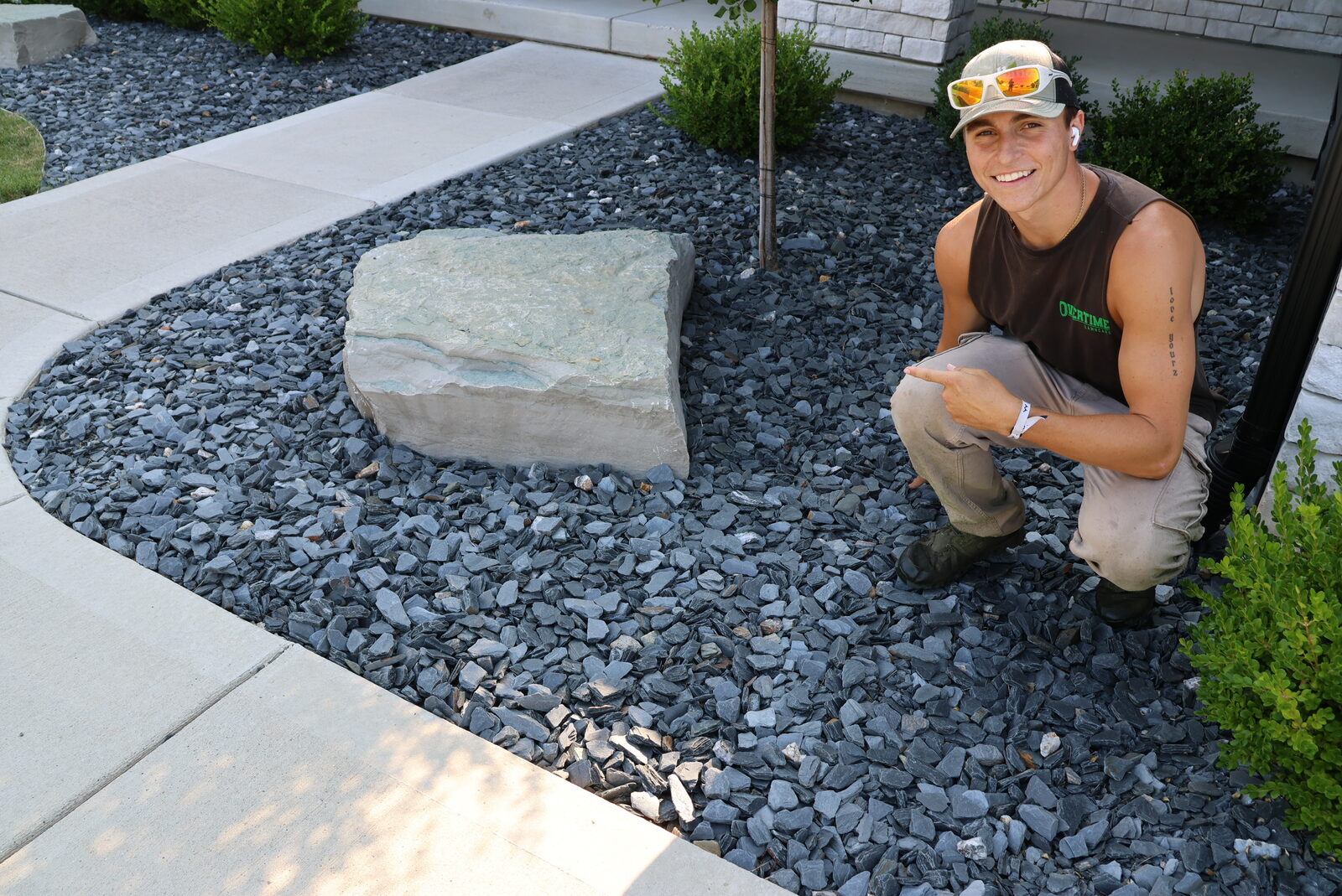 Landscaping in action