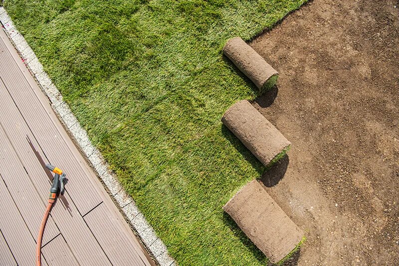 Sod Installation in action