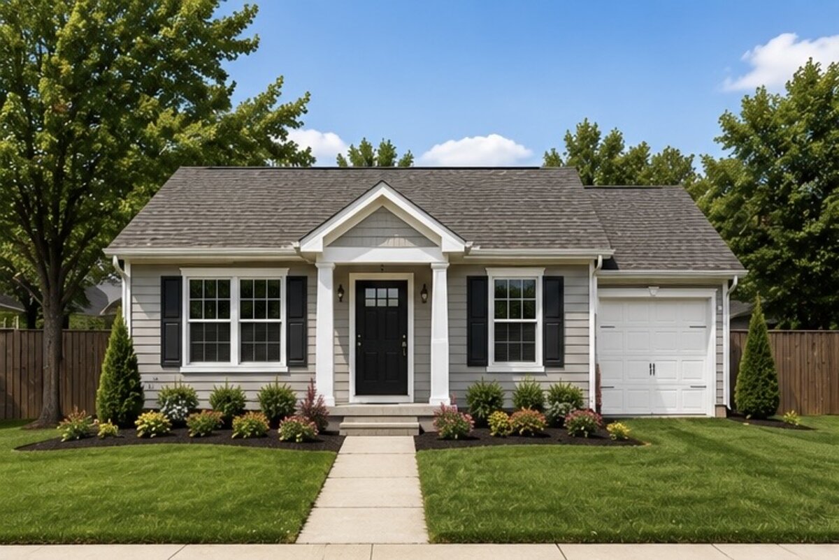 Small yard example - completed mow